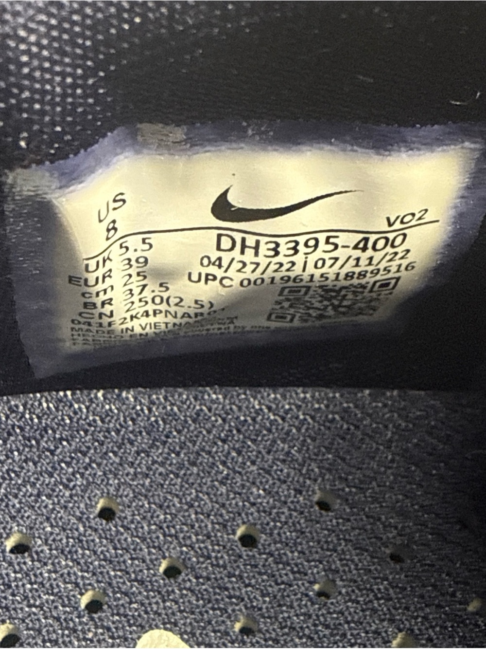 Nike Women’s SuperRep Cycle 2 NN Indoor Cycling DH3395-400 New Size 8 Navy Dye - Picture 5 of 6